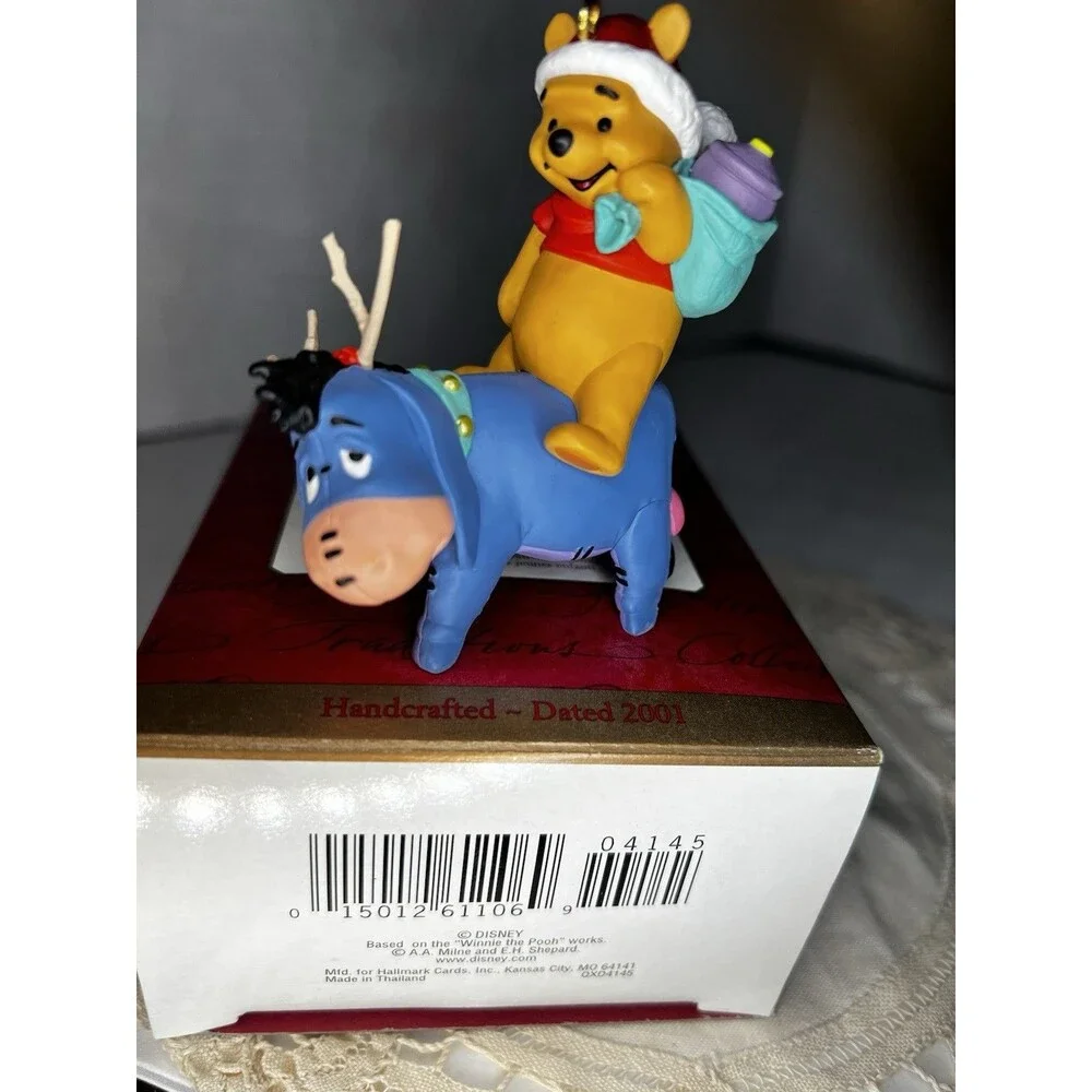 Vtg Hallmark Eeyore Helps Out Winnie the Pooh Collection 2001 Keepsake Ornament